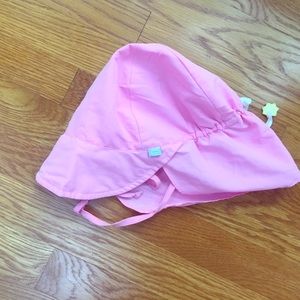 Pink adjustable sun hat size 2-4T
